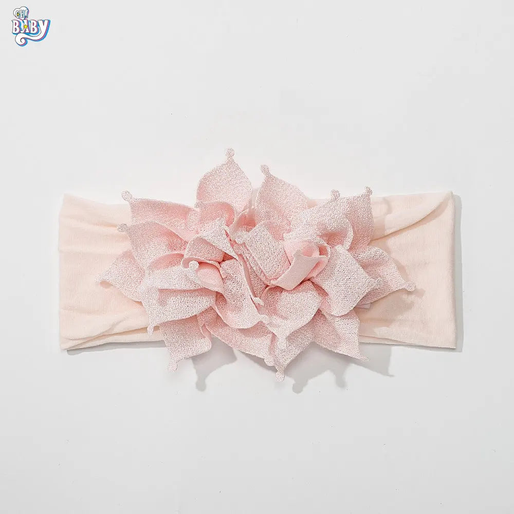 Newborn Baby Girl Headbands Baby Elastic Hair Band Head Flower Toddler Headband Cute Headwear Kids Accessories Nylon Hairban