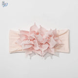 Newborn Baby Girl Headbands Baby Elastic Hair Band Head Flower Toddler Headband Cute Headwear Kids Accessories Nylon Hairban