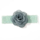 1Pc Baby Nylon Headscarf Astique Suitable Newborn Girl Flower Handmade Headband Elastic Hairband Turban Toddler Hair Accessories