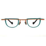 Vintage Titanium Glasses Frames for Women Light Geometric Eyeglass Men Optical Eyewear Retro Spectacles Prescription Myopia