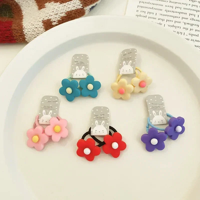 Hair Accessories Girls Bands Bandeau Cheveux Scrunchies Elastic Fille Korean Haarband Rubber Brown Children Gomas Gift Kids