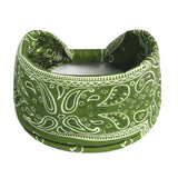 Wide Printed Bandanas Hairbands Boho Knot Turbans Yoga Elastic Head Wrap Women Headband Headwear Fashion Hair Band Accessories
