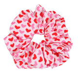 Valentines Hair Ties Heart Hair Scrunchies Elastics Hair Band Ponytail Hair Ropes for Women Girl Valentines Day Hair Accessories