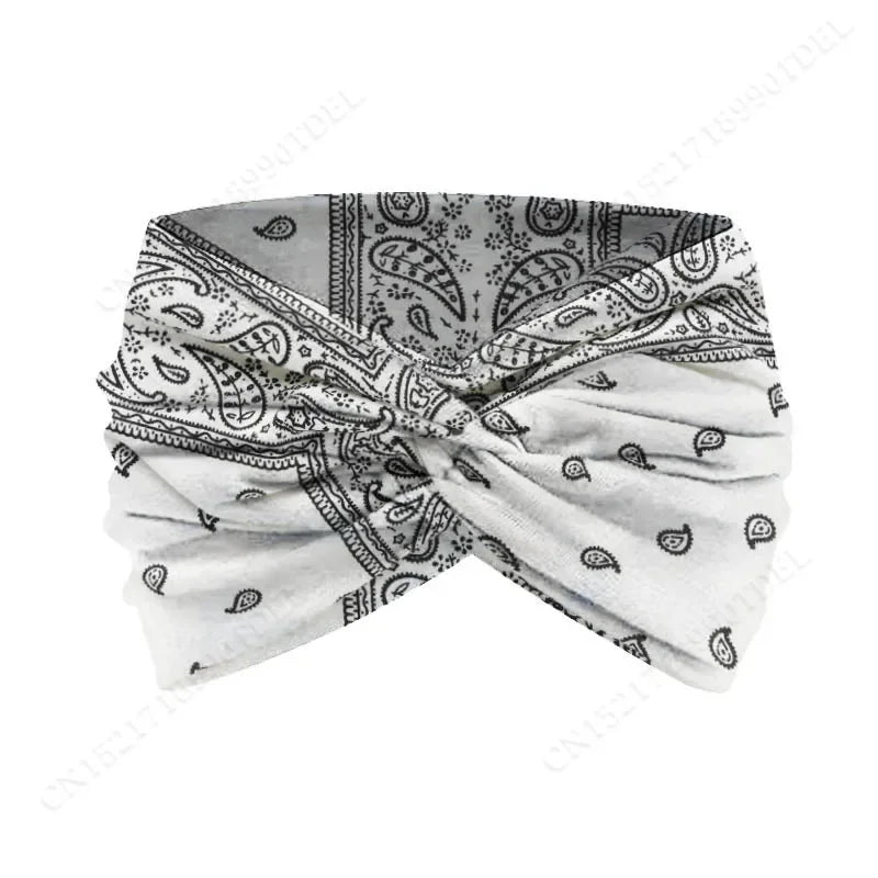 Twisted Wide Headbands for Women Extra Large Turban Workout Headband Fashion Yoga Hair Bands Boho Twisted Thick Hair Accessories