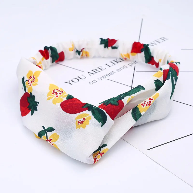 Women Headband New Fashion Hair Bands Bohemian Cross Elastic Hair Band For Ladies Black Purple Female Head band Hair Accessories