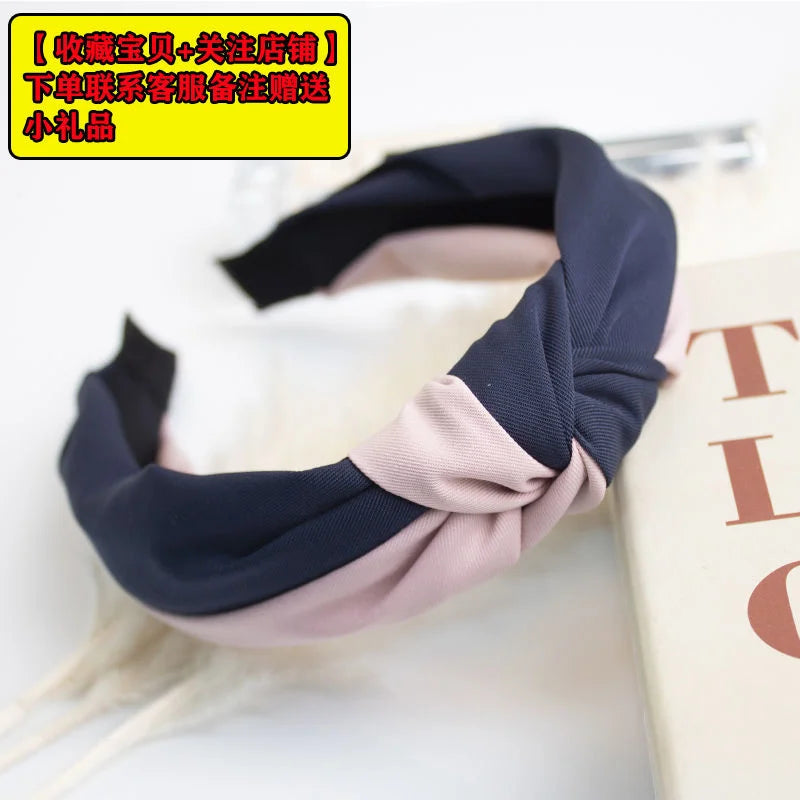 New Flower Headbands For Women Hair Hoop Knot Turban Headband Elastic Hairband Hair Accessories for Girls No Slip Stay