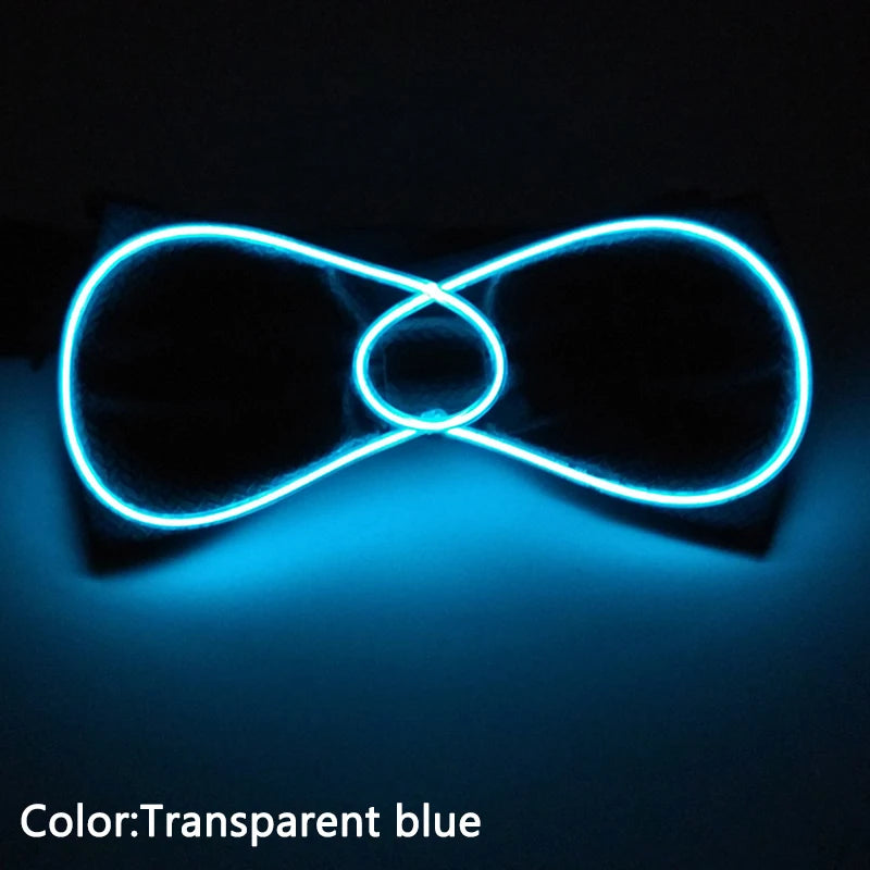 LED Acrylic Bow Tie Light up LED Men Bow Tie Luminous Bow tie Costume Men Ties DJ Dance Glow Decoration Novelty Gift LED Cravat