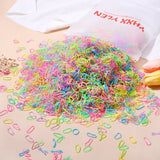 500/1000/2000pcs Girls Black Disposable Rubber Band Hair Ties Headband Children Ponytail Holder Bands Kids Hair Accessories