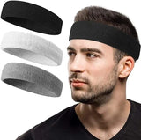 3pcs Women Soft Toweling Headbands Adjustable Sports Hairband Yoga Spa Bath Shower Wash Face Make Up Skincare Wide Head Band