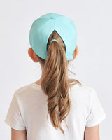 Fashion High Ponytail Kids Boy Hat Sun Hats Baseball Caps Adjustable Solid Color Print Travel Caps Baby Children Peaked Caps Hat