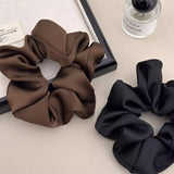1pcs Women Silk Satin Scrunchies Korean Ladies Girls Korean Elastics Hair Band Ponytail Hold Hair Tie Satin Hair Accessories