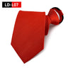 Solid Colors Necktie Zipper Tie 8cm Ties Business for Man Gravatas Handkerchief Bowtie Mens Wedding Shirt Accessories