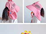 Kid Hat Summer Cap Sun Kindergarten Children UV Protection Baby Boys Girls Sun Caps Going Out Beach  Large Brim Fisherman  M9