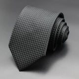 Jacquard Striped Plaid Paisley Necktie 8cm Polyester Male Narrow Tie Skinny Tuxedo Suit Shirt Gift For Business Men Accessory