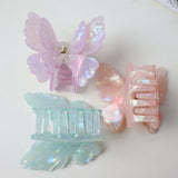 AWAYTR Double-layer Dazzle Butterfly Hair Claw Clips for Women Girls Hair Clip Barrette Hair Clamps Headwear Hair Accessories