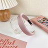 2022 Gentle Pink Womans Hairbands Girl Sweet Plush Wide Side Sponge Headband Hair Hoop Fashion Simple Solid Color Hair Accessory