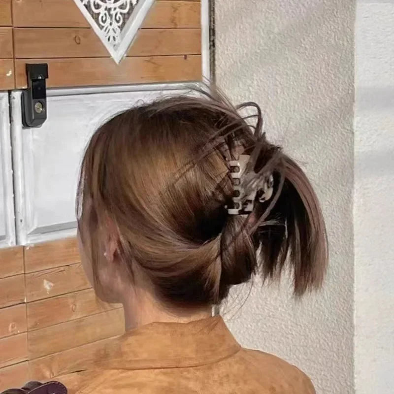 Pinces à cheveux rouges en acétate de 5,5 cm de long pour filles et femmes, accessoires pour cheveux à nouer, nouvelle mode coréenne
