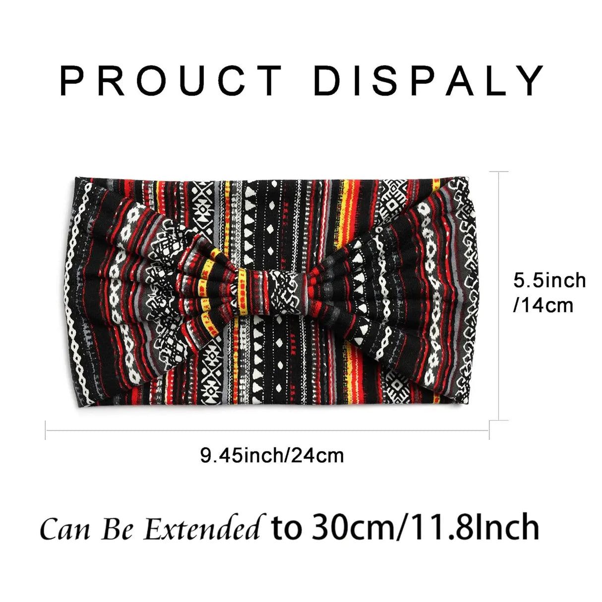 Boho Headbands For Women Fashion Stretch Wide Hair Bands Knoted Turban Yoga Sweatband Elastic Head Bands Stylish Wrap Headbands