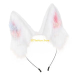 Y5GC Bendable Cats Ear Hairband Plush Animal Ear Hairband For Anime Enthusiasts Roleplay and Halloween Party DressingUp Props