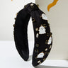 Halloween Themed Headbands For Women With Diamonds Rice Beads Letters little ghost Accessories Holiday Hair Accessories Gifts