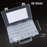 Clearance_1pc 32/40/42/48/56/64 Slots Plastic Storage Box, DIY Diamond Painting Beads Charms Jewelry Accessories Organizer Box_C