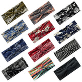 Fashion Bohemian Hair Bands Print Women Girls Headbands Vintage Cross Turban Bandage Bandanas HairBands Hair Accessories
