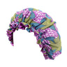 Kids Girls Sleep Cap Floral Print Hair Bonnet Satin Night Sleep Hat Turban Sleeping Hat Children Hair Care Bonnet Nightcap Caps