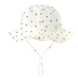 Cartoon Fruits Animals Printed Caps for Baby Boys Girls Cotton Sunshade Outdoor Indoor Hats for Toddlers Newborn Sun Hats