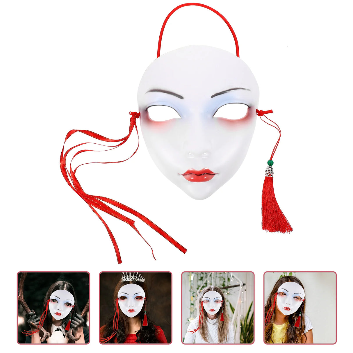 Halloween Party Mask Decor Cosplay Masks Facial Funny The Plastic For Masquerade Chinese Style