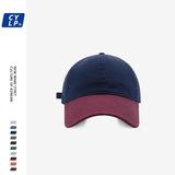 Fashion Contrasting Color Soft Top Baseball Caps for Men and Women Spring and Summer Versatile Sunscreen Hip Hop Hat Custom Logo