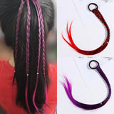 New Girls Colorful Wigs Ponytail Headbands Rubber Bands Beauty Hair Bands Headwear Kids Hair Accessories Head Band Hair Ornament