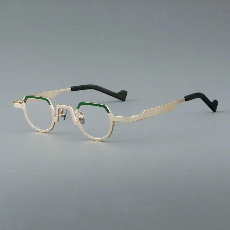 New stylish round glasses frame 7020 retro ultra-light pure titanium glasses frame can be equipped with prescription glasses.