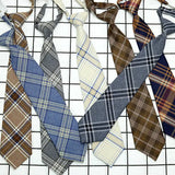 Fashion галстук женский Shirt Necktie Women College Style JK Plaid Uniform Detachable Collars Removable Ties Apparel Accessories