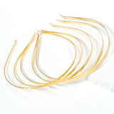 5pcs Blank Metal Headbands DIY Headbands Plain Thin Headbands for Making Hair Accessories For Jewelry