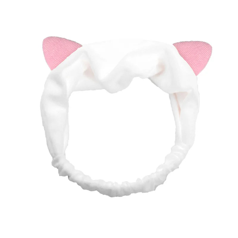 Headband For Washing Wash Face Rabbit makeup Hairbands Girls Elastic Holder Hair Strap Bands Ears Turban Hair Accessories