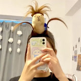Headband Cartoon Funny Capybara Hair Hoop Summer Women's Cute Face Wash Headband Funny Plush Hair Band Hair Accessories
