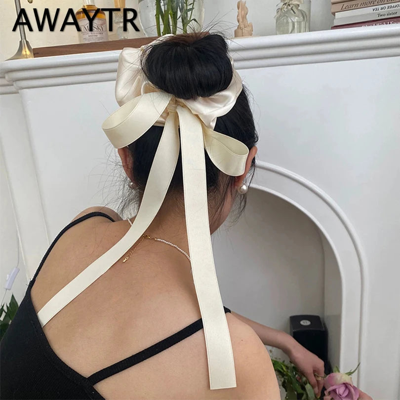 AWAYTR Tassel Elasticity Hair Band Scrunchies Hair Accessories Hair Bands Ties Elastics Ponytail Holders for Women Girls