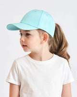 Fashion High Ponytail Kids Boy Hat Sun Hats Baseball Caps Adjustable Solid Color Print Travel Caps Baby Children Peaked Caps Hat