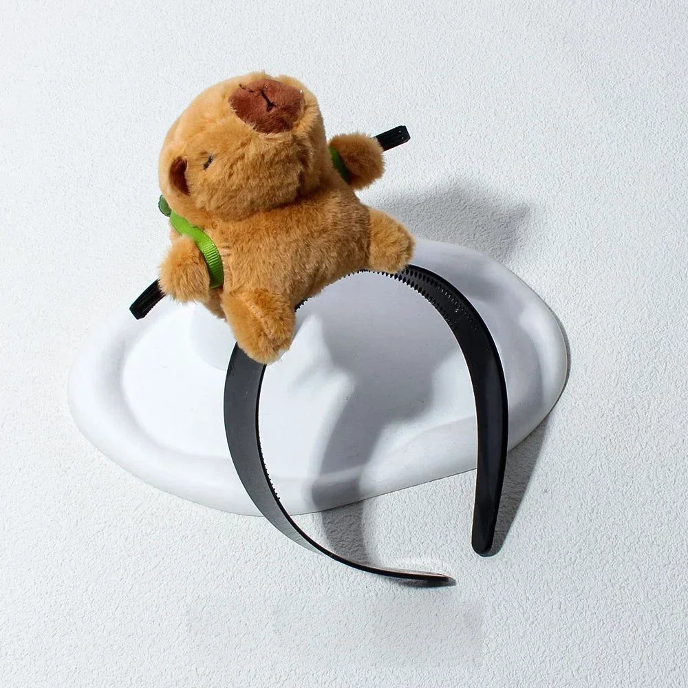 Headband Cartoon Funny Capybara Hair Hoop Summer Women's Cute Face Wash Headband Funny Plush Hair Band Hair Accessories