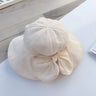 Sweet Baby Summer Hat for Girls Cotton Fruit Print Kids Bucket Hats Bowknot Princess Children Sun Cap Beach Travel 1-3Y