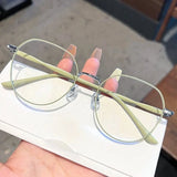 Blue Ray Blocking Anti-Blue Light Glasses Ultralight Metal Computer Goggles Eye Protection Optical Spectacle Eyeglass Office