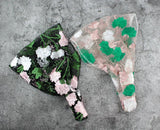 New Wide Headband for Women Ethnic Embroidery Flower Mesh Wide Edge Headbands Hibiscus Mutabilis Lace Bandaba Turban Headwear