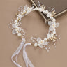 Elegant Girls Headband Imitated Pearl Hair Headdress Baby GirlsFlower Wreath Bride Garland Head Hoop Wedding Headbands Hair