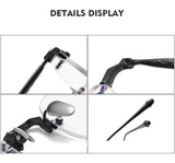 EYELUYAN Prescription Glasses 1.61 MR-8 Anti Radiation Aspheric Lens Myopia Optical Rimless Eyeglasses Pure Titanium Frame