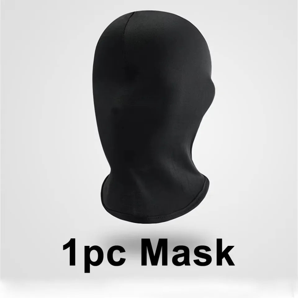 Cosplay Black No Hole Spandex Head Cover Hat Women Men Simulate CS Balaclava Cap Sun Uv Protection Bike Motorcycle Ski Mask