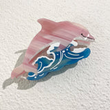 Creative Funny Acetate Tortoise Sturgeon Fish Shark Hairpin Oversize Marine Animal Barrettes Thick Hair Clip Claw Accessories