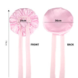 Europe and the United States selling style color cloth streamer round hat bow imitation silk women's nightcap beauty hair care h