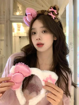 Kawaii Anime Cartoon Fashion Cat Hairband Bow Plush Hair Accessories Decorate Creative Personality Fashion Birthday Gift