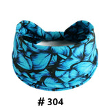 Leopard Print Headbands for Women Wide Boho Turban Head Wraps Cotton Knotted Elastic Hairbands Non Slip Workout Hair Accessories