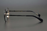 53160 Retro round pure titanium handmade glasses frame men and women irregular high-end optical frames